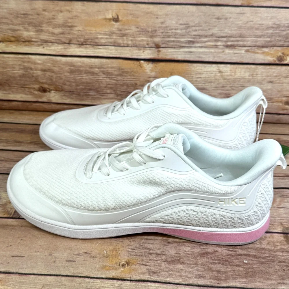 Hike Footwear HF Wave White Pink Pain Free Walk Shoes Barefoot Sneakers 10